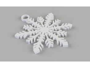 snowflake decor christmas decoration decorations tree snowflakes weihnachten weihnachtsbaum weihnachtsdekoration 3d print model - Mito3D