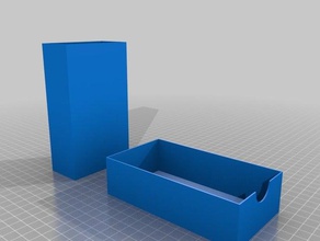 la mia su misura completamente parametrico scatola di fiammiferi contenitori 3d print model - Mito3D