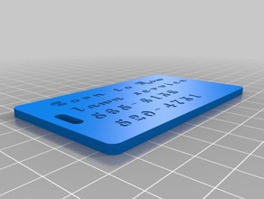 mon personnalisés customizer version étiquettes à bagages v2btm2 de l'organisation personnalisé 3d print model - Mito3D