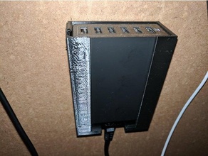 anker powerport 6 montaggio a parete elettronica 3d print model - Mito3D