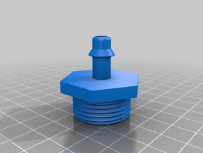 bsp 34 8mm barb hose adapter outdoor garden barbed fitting thread connector 3d print model - Mito3D