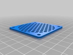 fan guard cover honeycomb filling 60mm 3d printer parts customized 3d print model - Mito3D