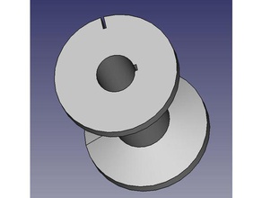 big bobbin cotton reel diy lifehack sewing aid spool 3d print model - Mito3D
