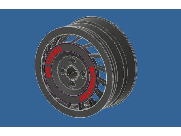 ats turbo motorsport 15x7zoll de rim vehículos felge el automovilismo rueda 3D print model - Mito3D