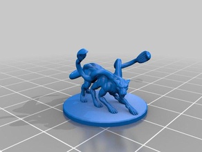 displacer beast miniature toy game accessories 3dprintable dungeons dragons tabletop 3d print model - Mito3D