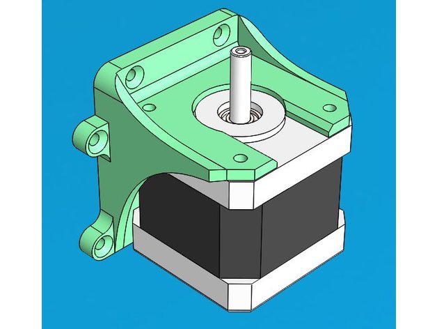 nema17 motor mount 3d printer parts stepper 3D print model - Mito3D