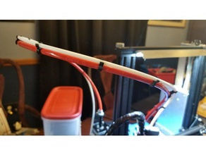 zesty agile câble du lecteur inverse bowden filament guide des clips 3d de l'imprimante accessoires la gestion câbles ptfe 3d print model - Mito3D