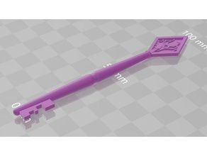 resident evil 2 chave de diamante adereços 3d print model - Mito3D