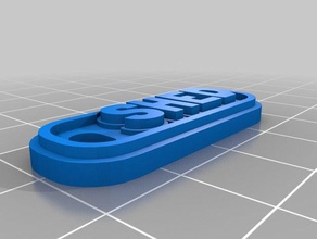Schuppen mehrzeilig Schlüsselanhänger angepasst 3d print model - Mito3D