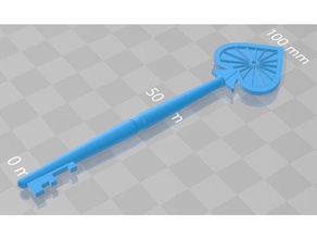 resident evil 2 spade key props 3d print model - Mito3D
