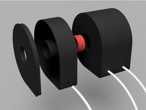 luftdichten Fall 3djakes 250g Spule Drucker - Zubehör filament-Spule filament spool holder 3d print model - Mito3D