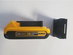 dewalt 20v fecho da tampa bateria de baixo perfil ferramenta os titulares caixas 3d print model - Mito3D