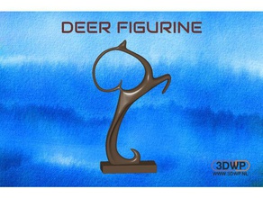 deer figurine sculptures art statue 3d print model - Mito3D