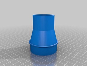il mio personalizzato tubo di aspirazione adattatore 50x40 parti 3d print model - Mito3D