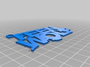chaveiro teen wolf 3d la impresión clave llavero netflix teenwolf 3d print model - Mito3D