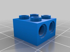 lego technic 2x2-2 dans le trou d'autres 3d slash 3d print model - Mito3D