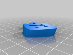 meine angepasste iamburnys v2text eli-gute keyring keyfob Schlüsselanhänger 3d print model - Mito3D