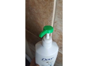 dove shampoo bottle nozzle bathroom cap 3d print model - Mito3D