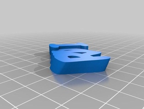 il mio personalizzato iamburnys v2text rodi-meglio keyfob portachiavi 3d print model - Mito3D