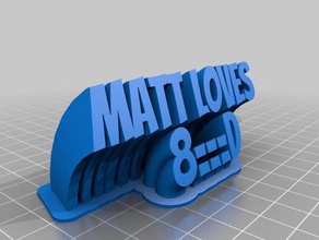 matt office customized 3d print model - Mito3D