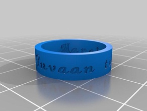 yuvaan turns one rings customized 3d print model - Mito3D