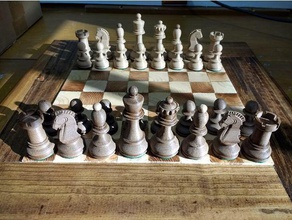 dubrovnik chess set 1950 3d print model - Mito3D