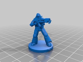 engraved space marine flamer toy game accessories 3d print model - Mito3D