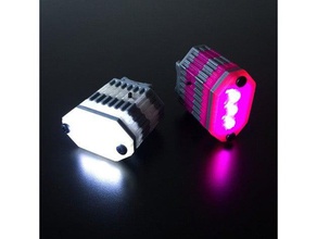 modular bike light electronics 3d print model - Mito3D