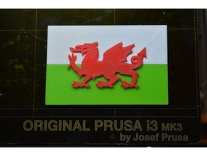 galês dragão bandeira varreduras réplicas 3d print model - Mito3D