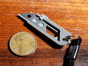 kut mini tools blade edc everydaycarry every day carry exacto holder knife kossel pocket razor small utility 3d print model - Mito3D