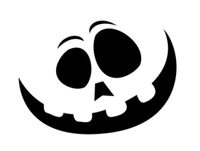 abóbora face de estêncil sinais logotipos o dia das bruxas halloween abóboras 3d print model - Mito3D