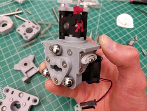 Kabel-gesteuerte Werkzeugwechsler pikant flinke Kopf-Entwurf 3d Drucker Extruder 3d print model - Mito3D