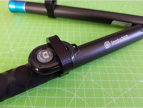 bluetooth shutter remote holder insta 360 one telesin hobby clip insta360 3d print model - Mito3D