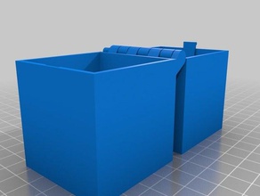 hinged box volume 100 cm3 print place 3d printing tests customized 3d print model - Mito3D