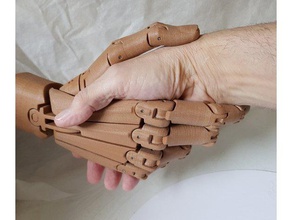 articulated hand model robots 3d print model - Mito3D