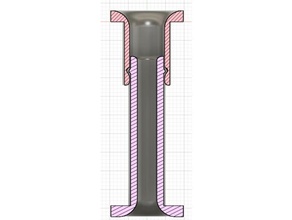 ikea-Mangel-filament-guide-snap 3d Drucker - Zubehör Gehäuse 3d print model - Mito3D
