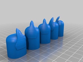 garras caps traje 3d print model - Mito3D