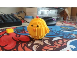 pixel overloading chicken 3d printing 3d print model - Mito3D