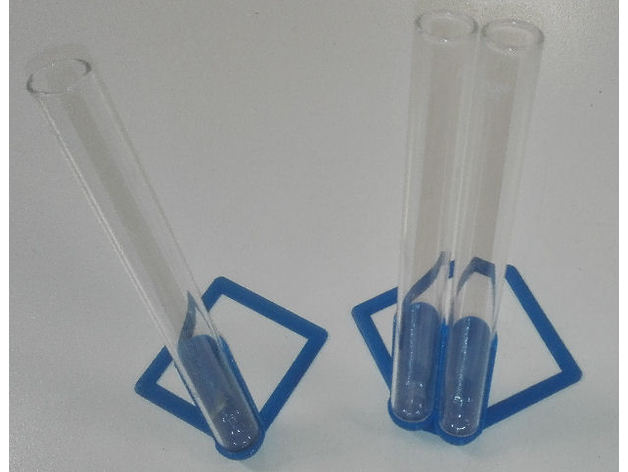 portoir verser des tubes à essais essai titulaire de la biologie equipement lab labo le laboratoire l'équipement science 3D print model - Mito3D