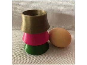 coquetier emboitable nestable eggcup kitchen dining easter egg eggbot emboitement interlocking oeuf pques 3d print model - Mito3D