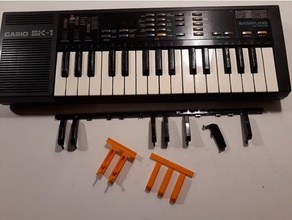 casio bana ajan sk1 tuşları siyah müzik black keys piyano 3d print model - Mito3D