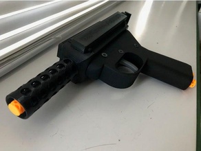 nerf uyumlu silah desteklenmektedir mekanik oyuncaklar 3d print model - Mito3D