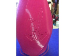 easter bunny vase decor spiral 3d print model - Mito3D
