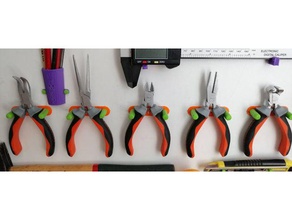 soutien des petites pinces pince titulaire la main outils de l'atelier fixation nsfw les porte-outil atelier 3d print model - Mito3D