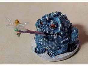 Riesen-frost-Kröte - Spielzeug Spiel Zubehör dungeons dragons Eis pathfinder 3d print model - Mito3D