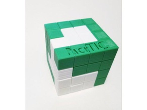 packtic puzzle designed puzzles 3d rotational stem 3d print model - Mito3D