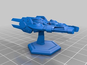 starship abalona vehicles game hexagon miniature model roleplaying scifi spaceship starfinder tabletop gaming wargaming 3d print model - Mito3D