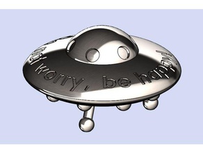 ufo oyuncaklar oyunlar uçan Daire uzay aracı gemisi UFO 3d print model - Mito3D