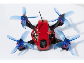 dis x2 88mm dossel rc veículos 1s lipo 25 polegadas 2s 88 mm barato drone rápido microdrone hélice pequena elf 3d print model - Mito3D