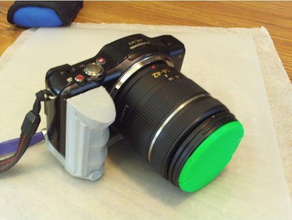 panasonic lumix gf3 impugnatura versione 2 la fotocamera della di montaggio videocamera 3d print model - Mito3D